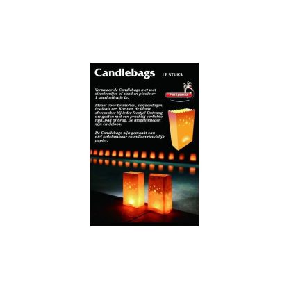 Candlebags middel 12st ass decors