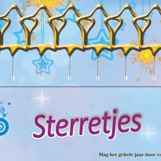 Vorm Sterretjes Goud Ster 10st op kaart