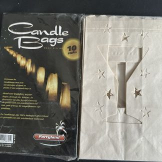 Candlebags Groot Wijnglas Decor zak 10st