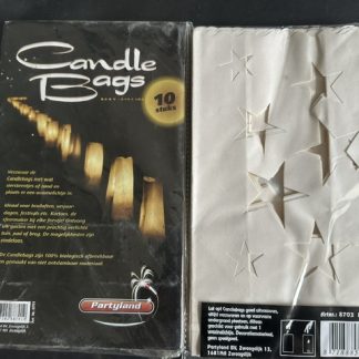 Candlebags Groot Sterren Groot Decor zak 10st