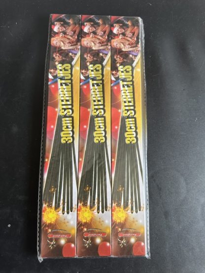 Sterretjes 30cm 3pak 4st in folie