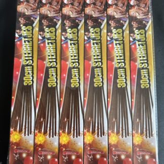 Sterretjes 30cm 4pak 4st in folie